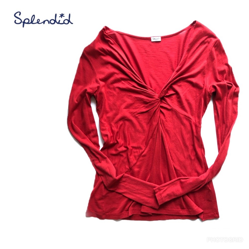 Splendid deep-v long sleeve, Large